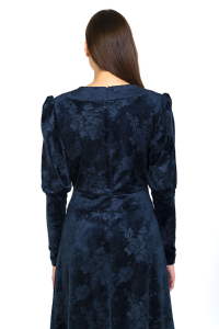 Midi velvet dress