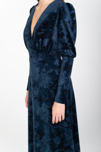 Midi velvet dress