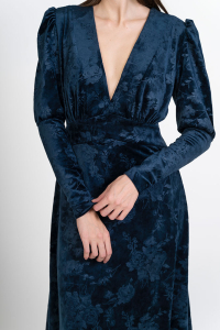 Midi velvet dress
